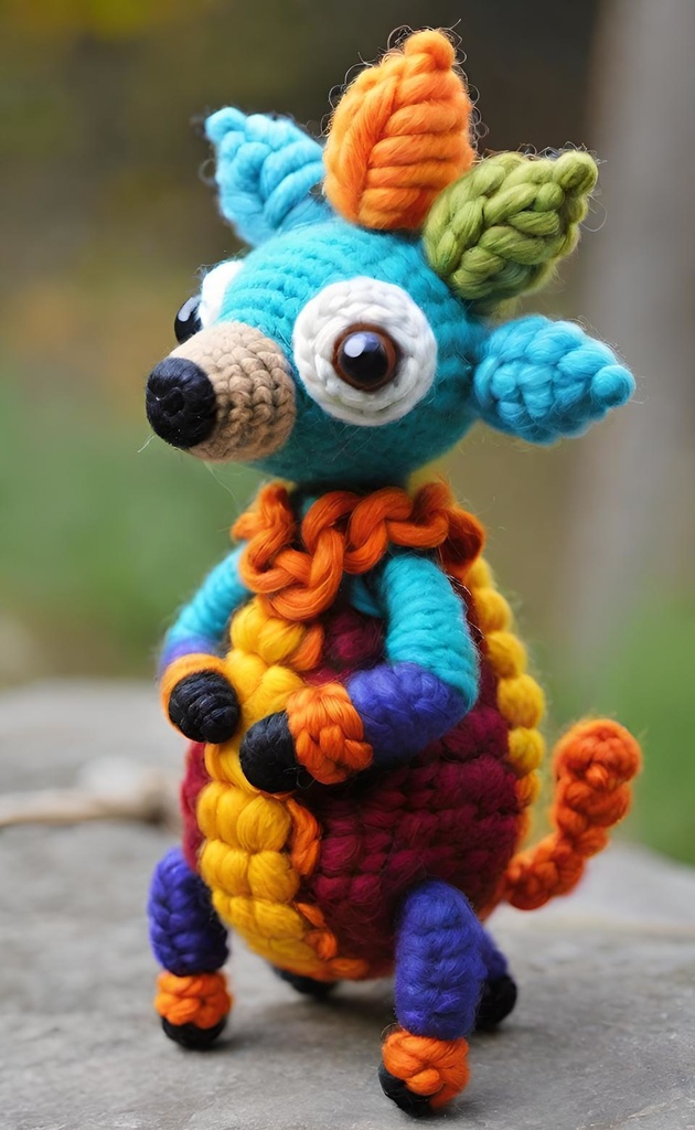 Colorful Yarn Creature