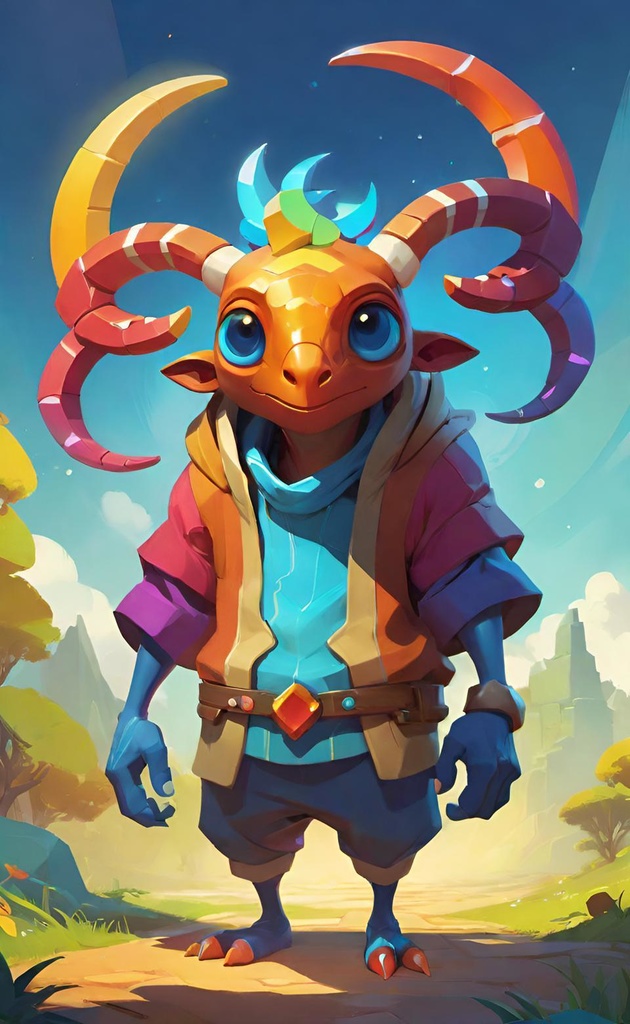 Whimsical Horned Creature