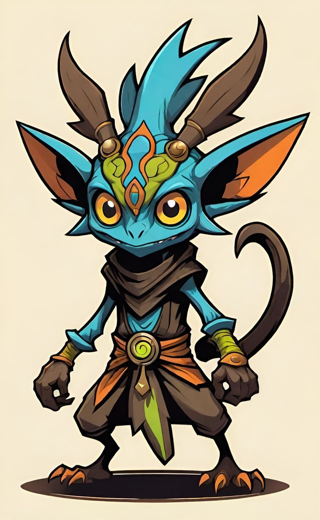 Mystic Raccoon Warrior