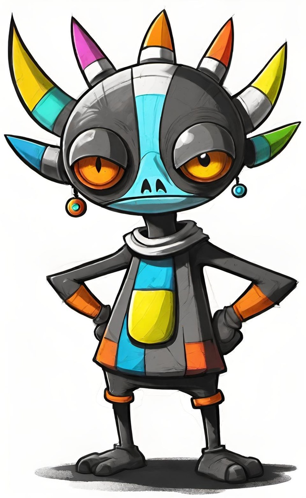 Colorful Alien Adventurer