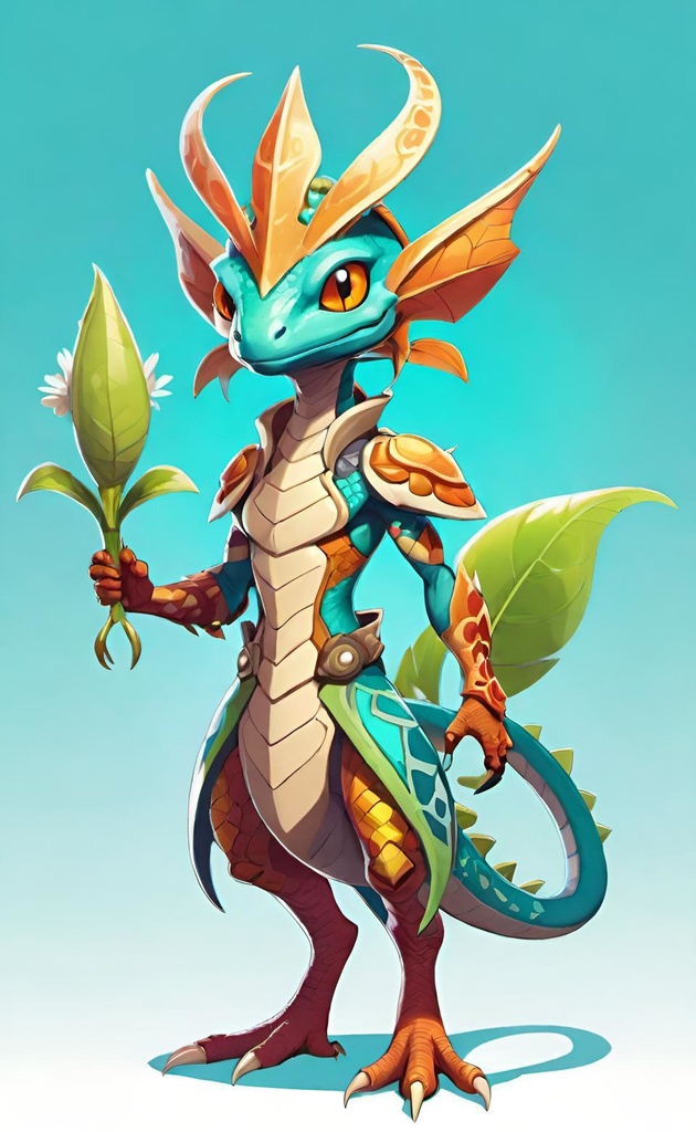 Leafy Lizard Warrior