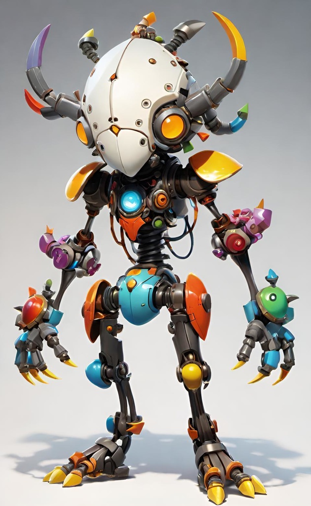 Colorful Robo-Beetle