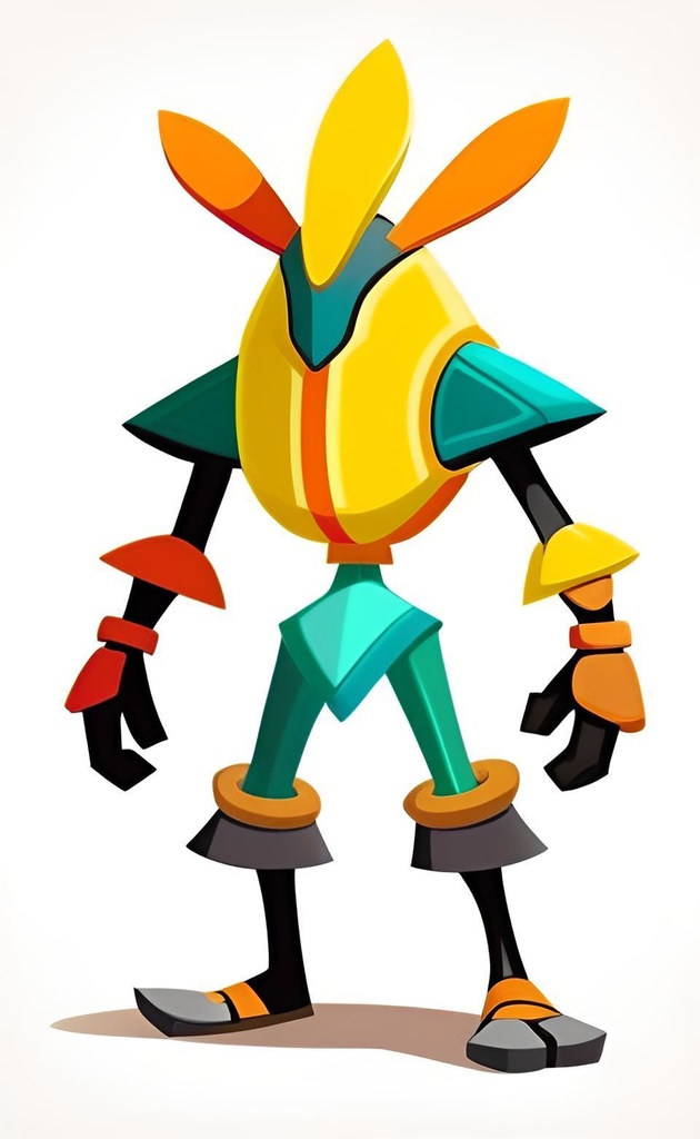 Colorful Robot Figure