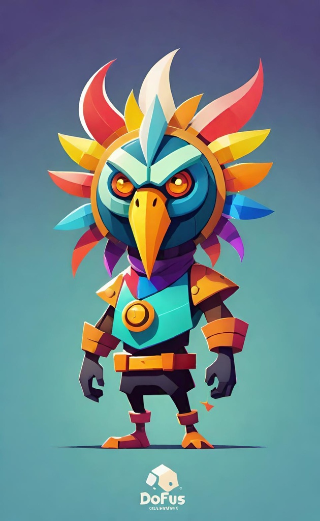 Colorful Bird Warrior