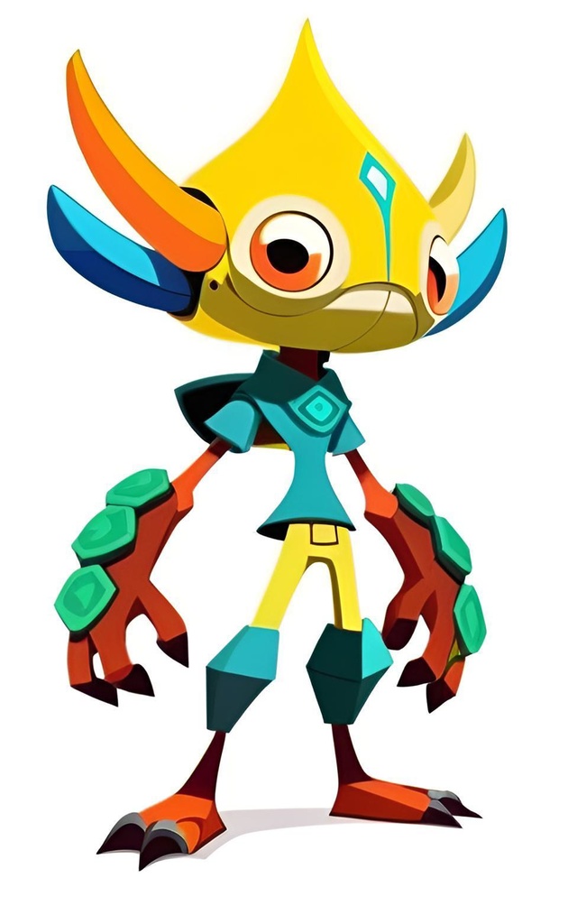 Whimsical Alien Explorer