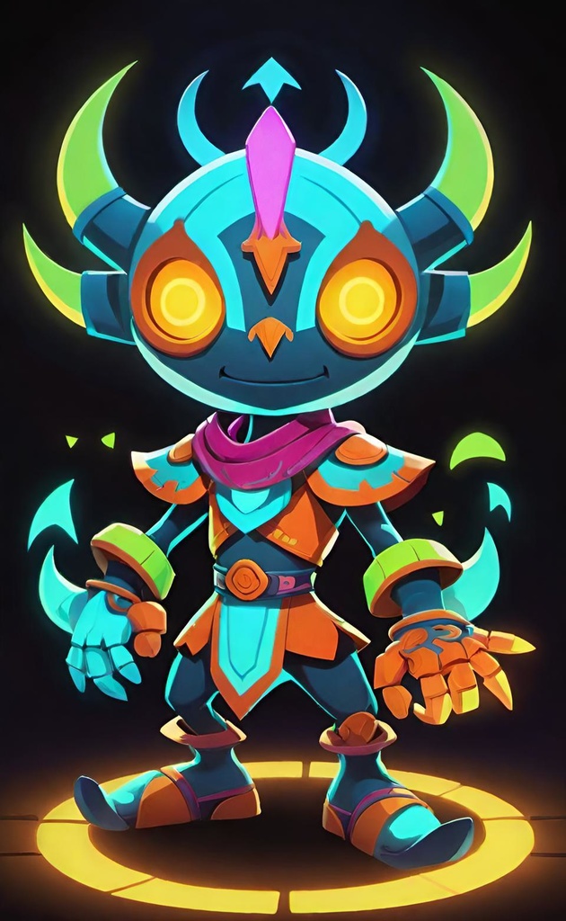 Vibrant Alien Explorer