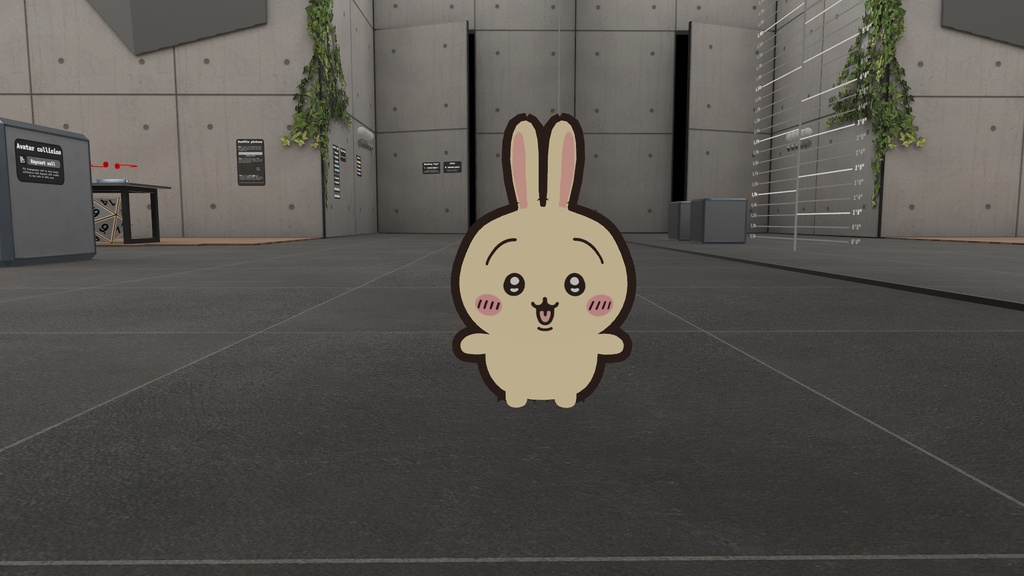 ちいかわ うさぎ ペット 3Dモデル VRChat対応