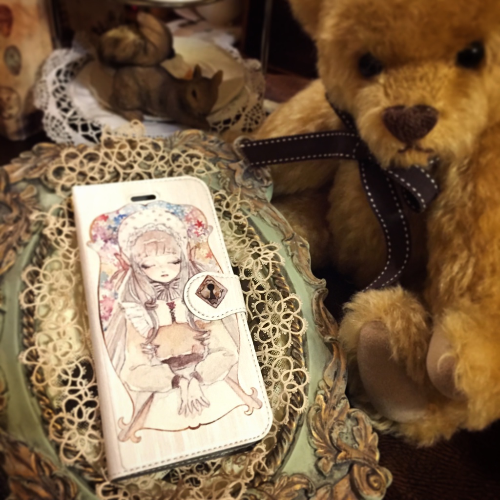 柩少女 手帳型スマホカバー