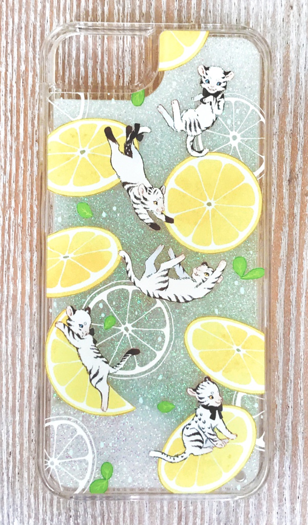 Lemon squash グリッター i phoneケース