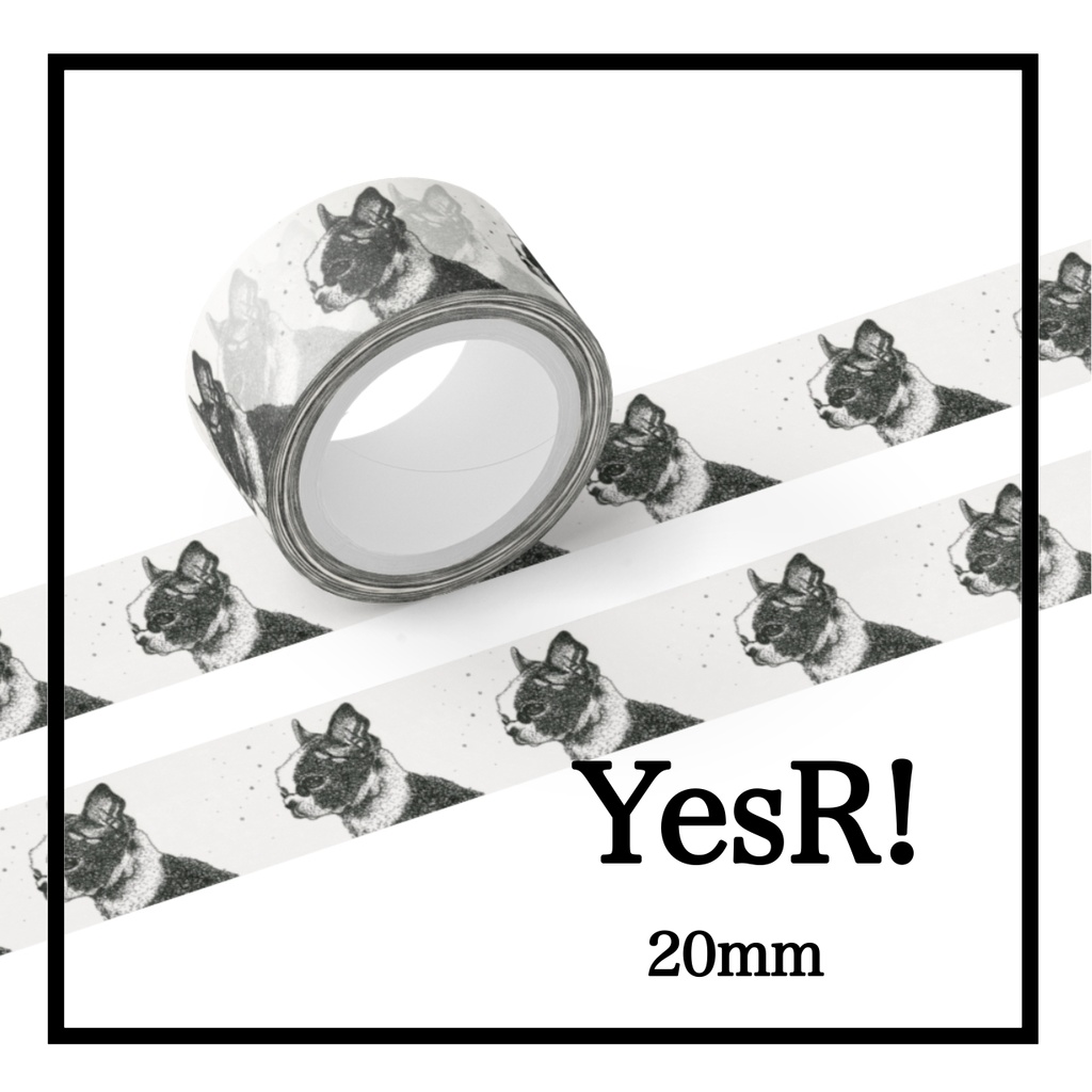 マスキングテープ フレンチブルドッグ