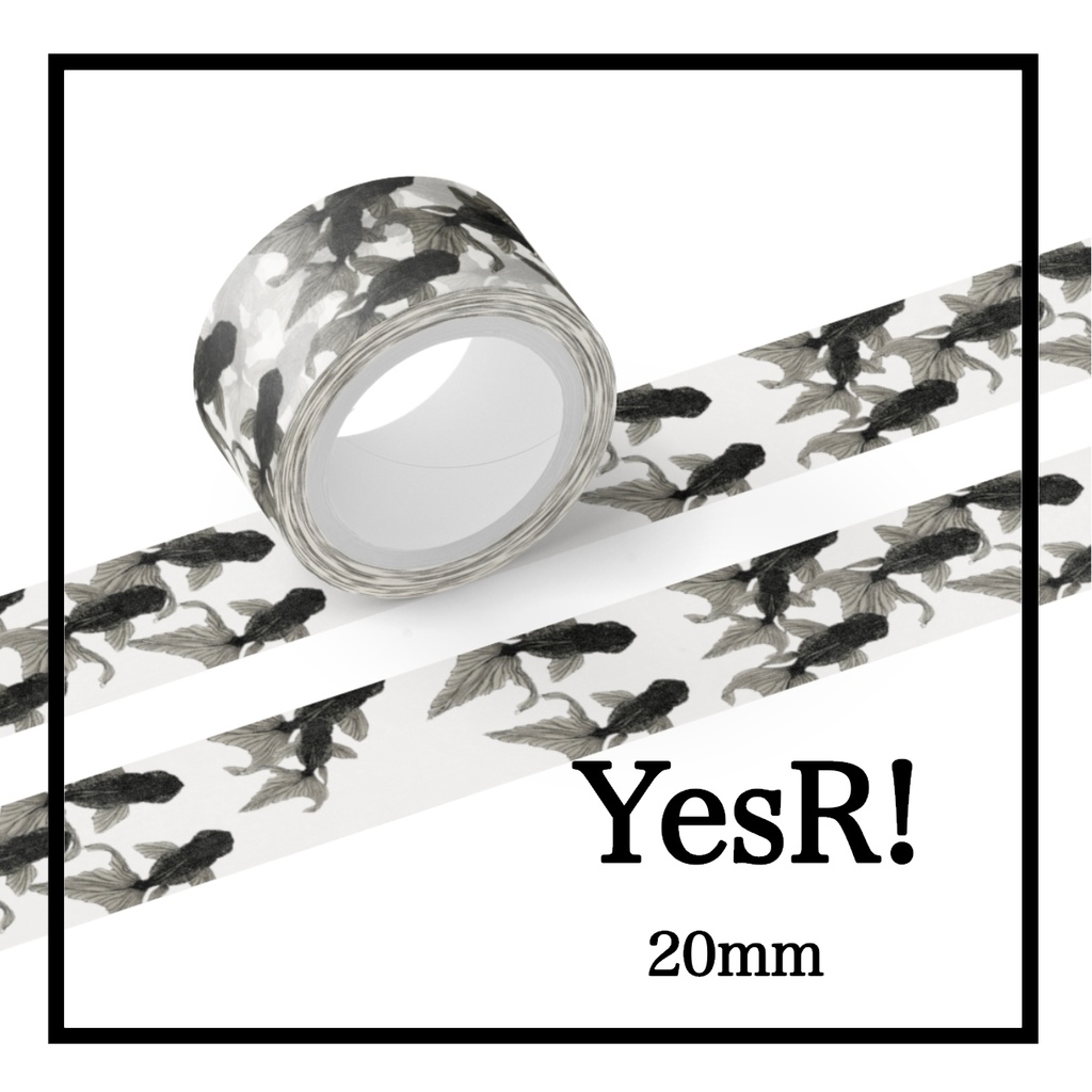 マスキングテープ 金魚群れ