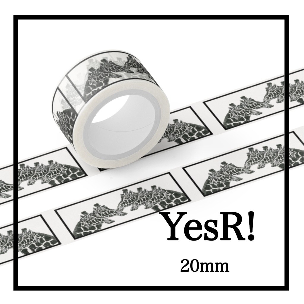 マスキングテープ キリン群れ