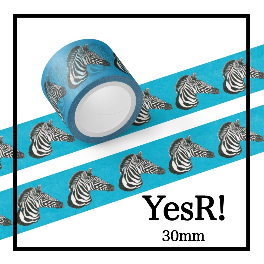 マスキングテープ シマウマ sky