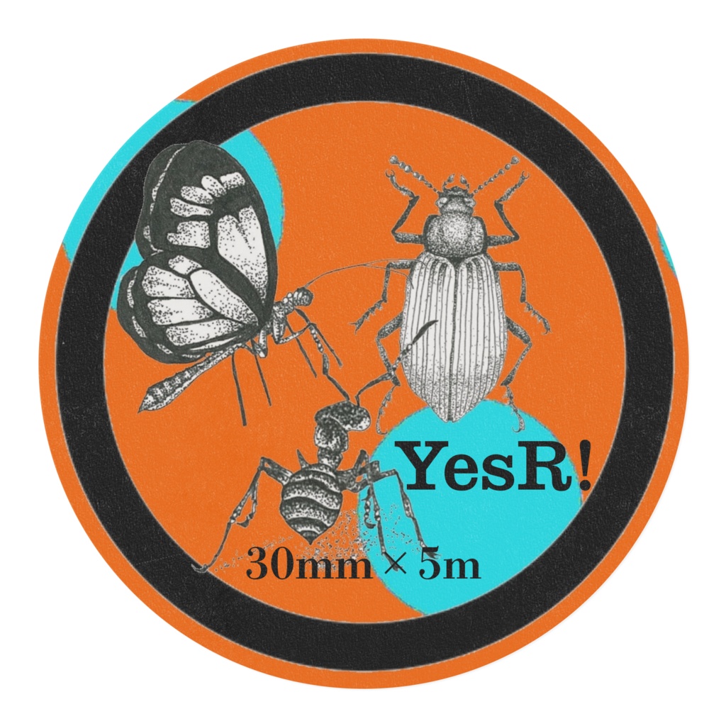 マスキングテープ 虫達 Dy×w