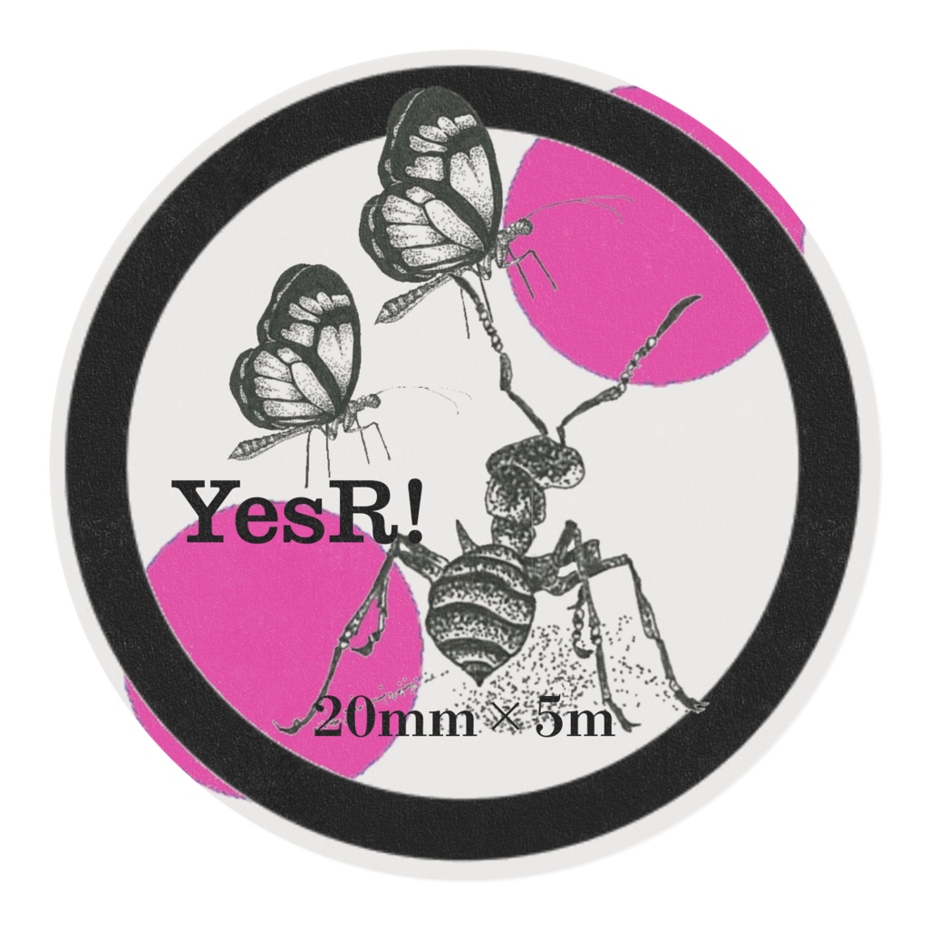 マスキングテープ 虫達 Dp×w