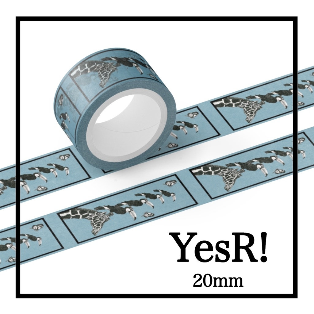 マスキングテープ キリンと鳥 b