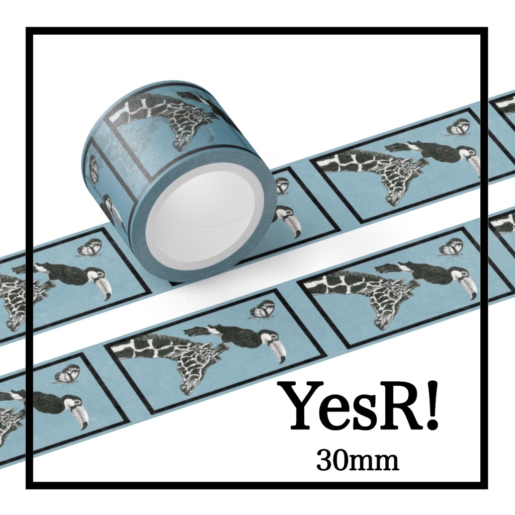 マスキングテープ キリンと鳥 b