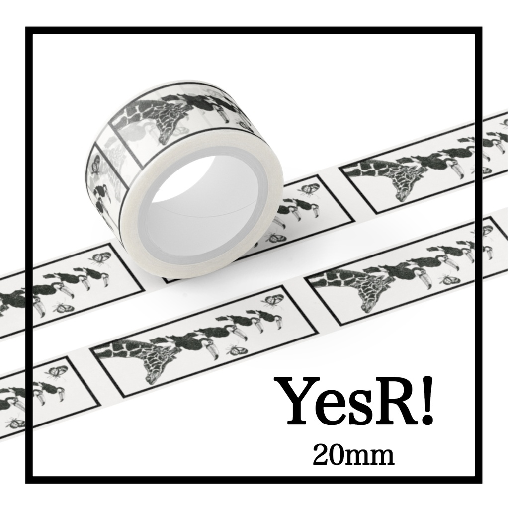マスキングテープ キリンと鳥