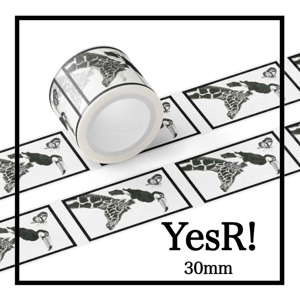 マスキングテープ キリンと鳥