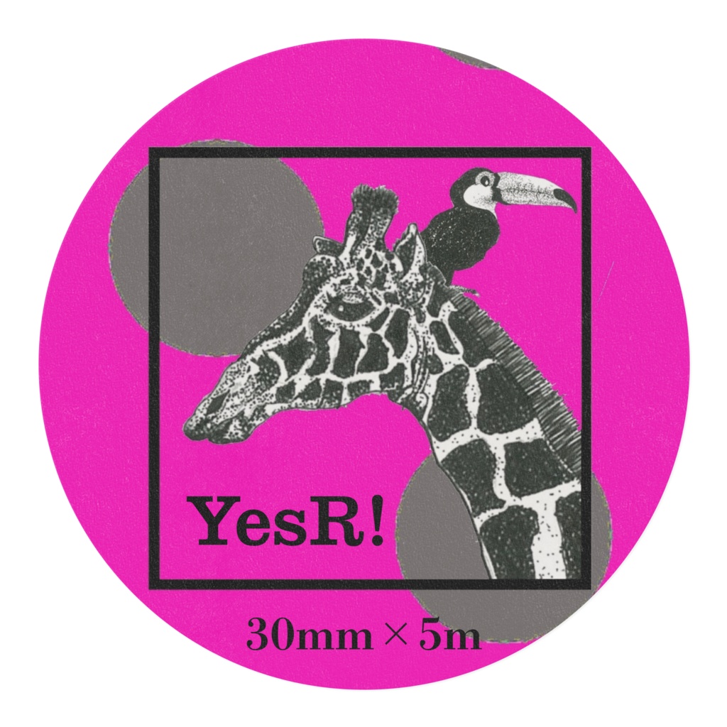 マスキングテープ キリンと鳥