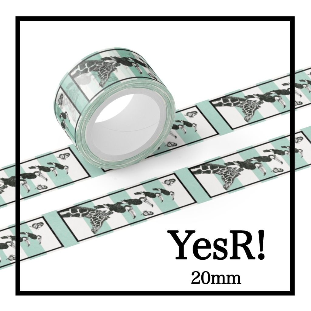 マスキングテープ キリンと鳥 Sg×w