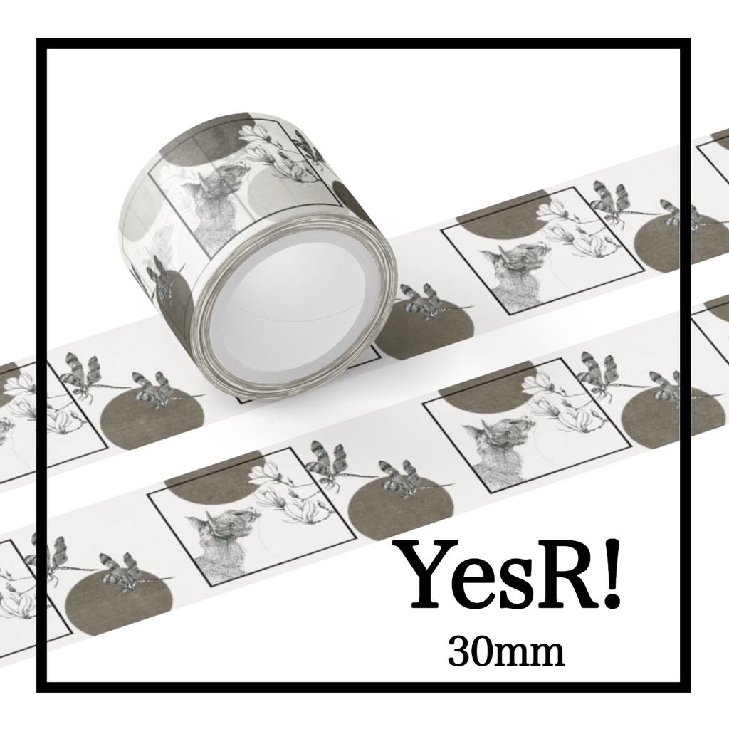 マスキングテープ ネコとトンボ Dw×k