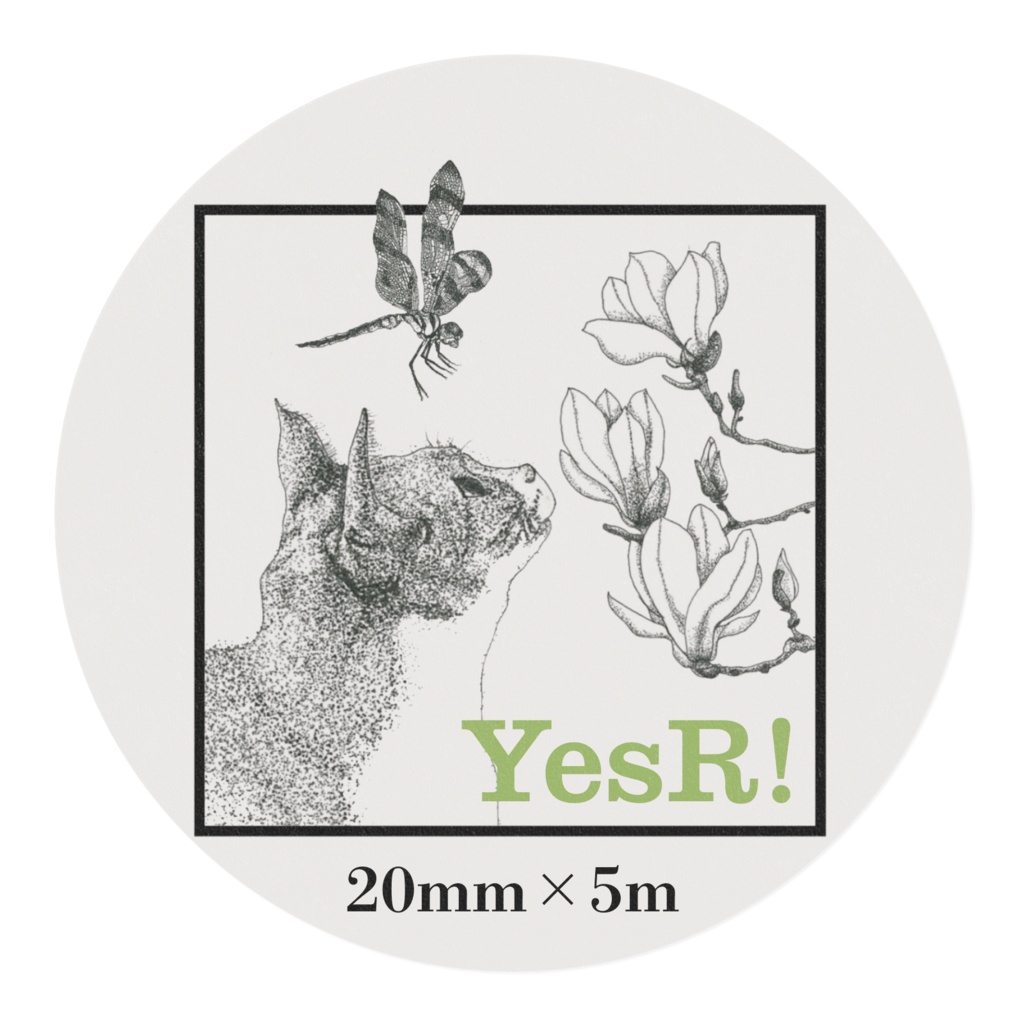 マスキングテープ ネコとトンボ