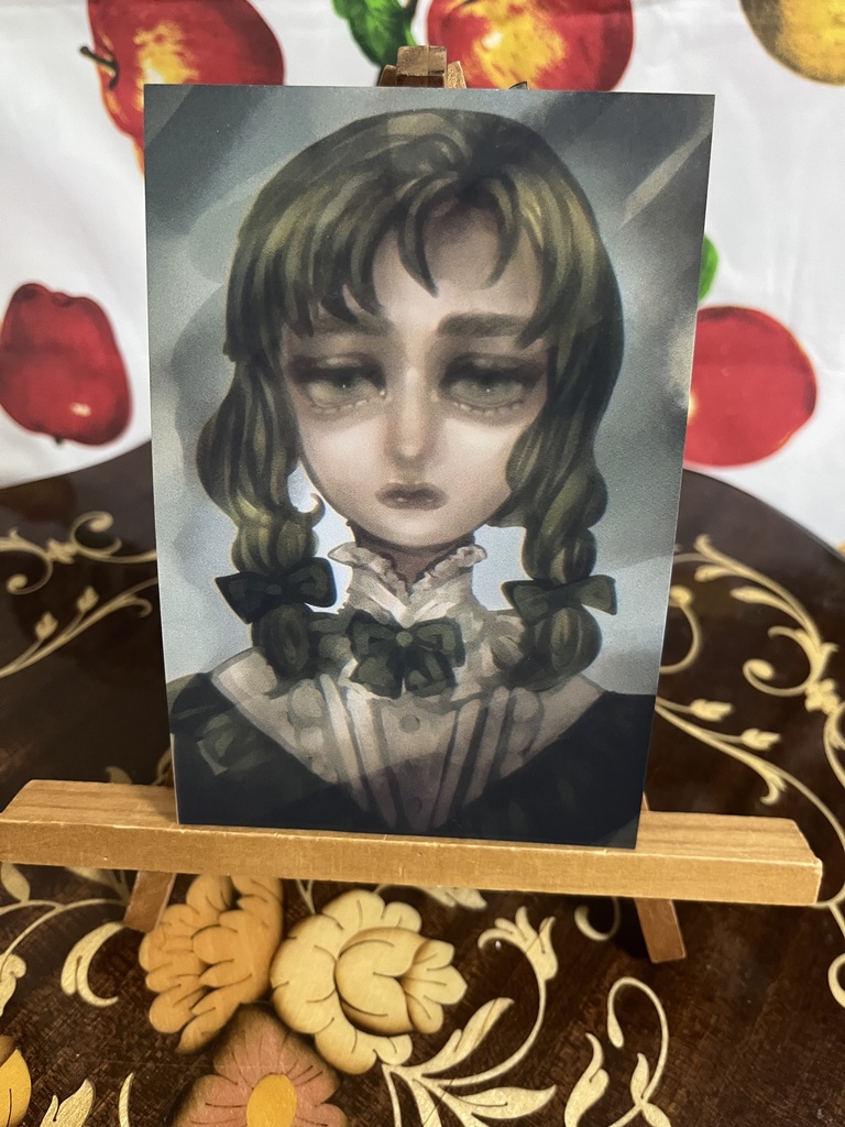 女の子 創作 ポストカード