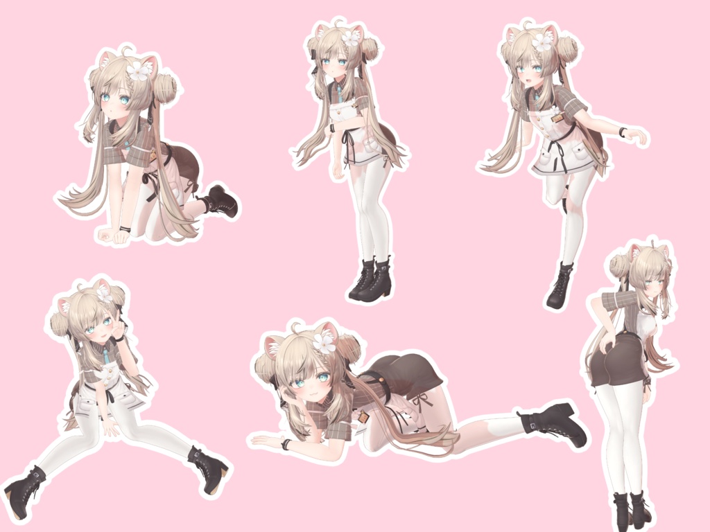 お尻を魅せる!ポーズアニメーション36種