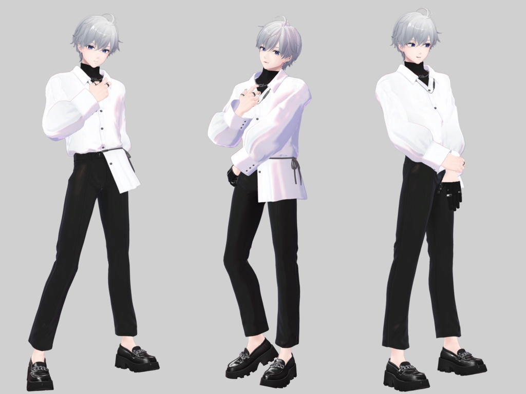 撮影向け!首を痛めた男のポーズアニメーション30種