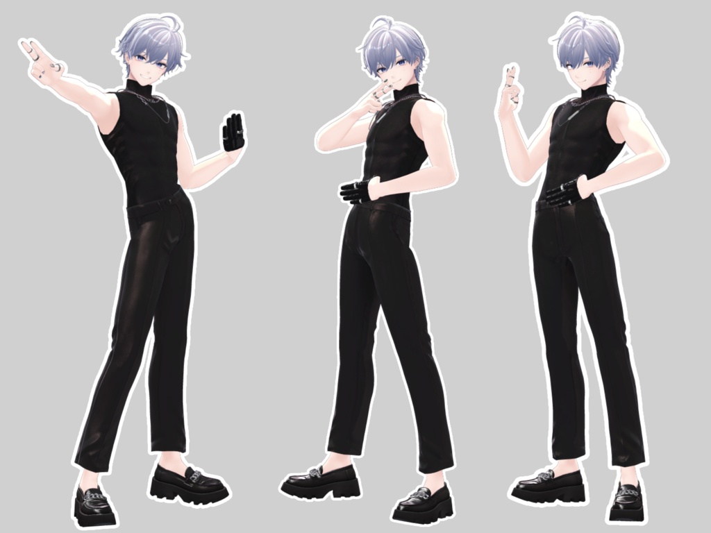 撮影向け!首を痛めた男のポーズアニメーション30種