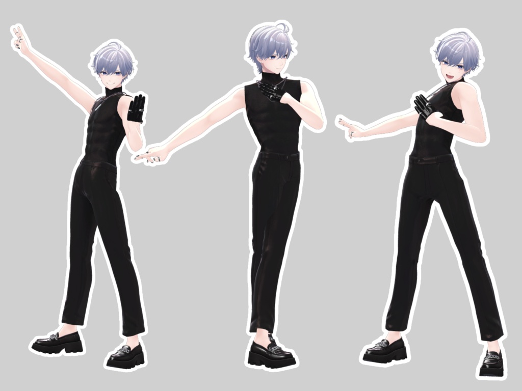 撮影向け!首を痛めた男のポーズアニメーション30種