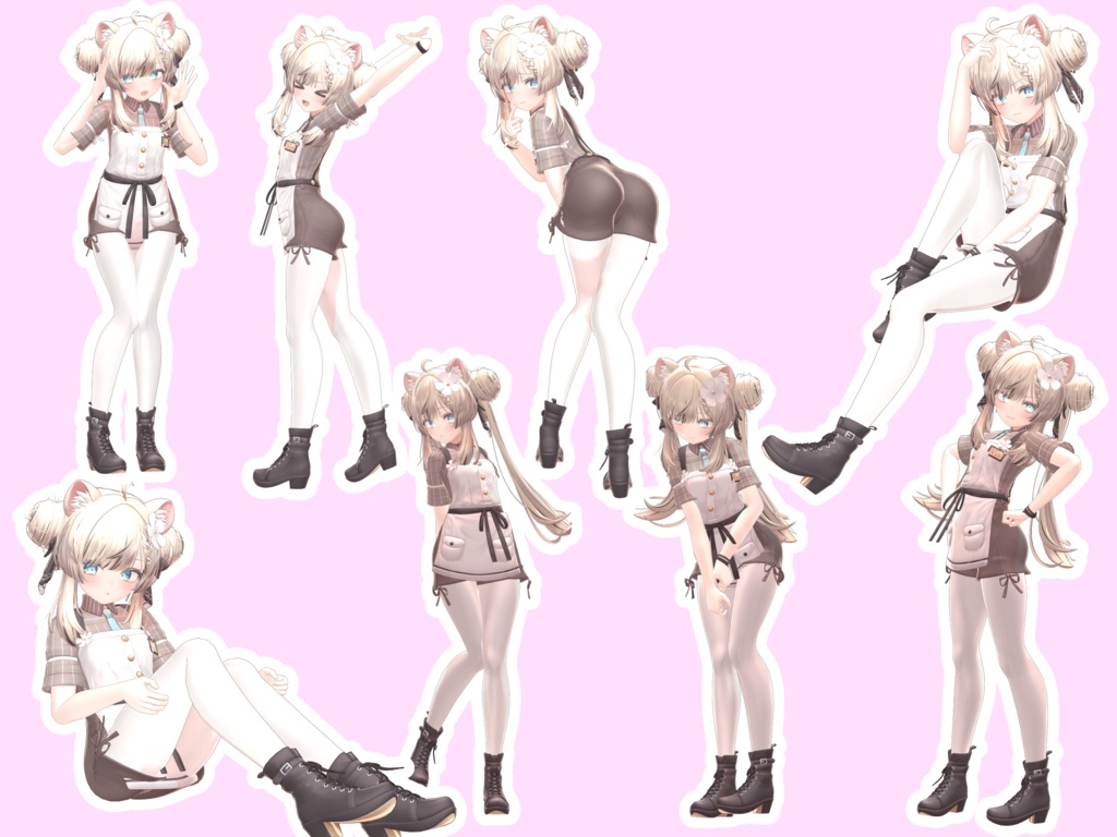 自撮りに使える!ポーズアニメーション40種