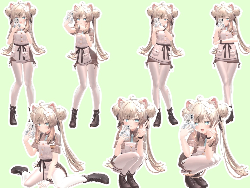 セルフィーに使える!ポーズアニメーション40種