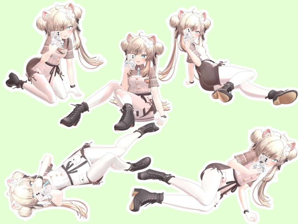 セルフィーに使える!ポーズアニメーション40種