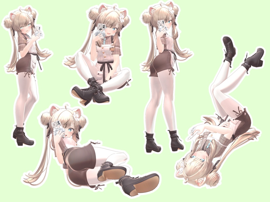 セルフィーに使える!ポーズアニメーション40種