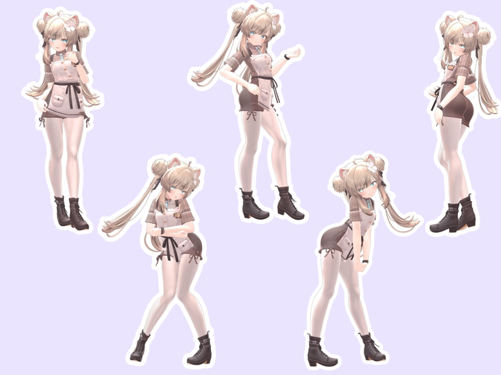 全身を魅せる!ポーズアニメーション45種