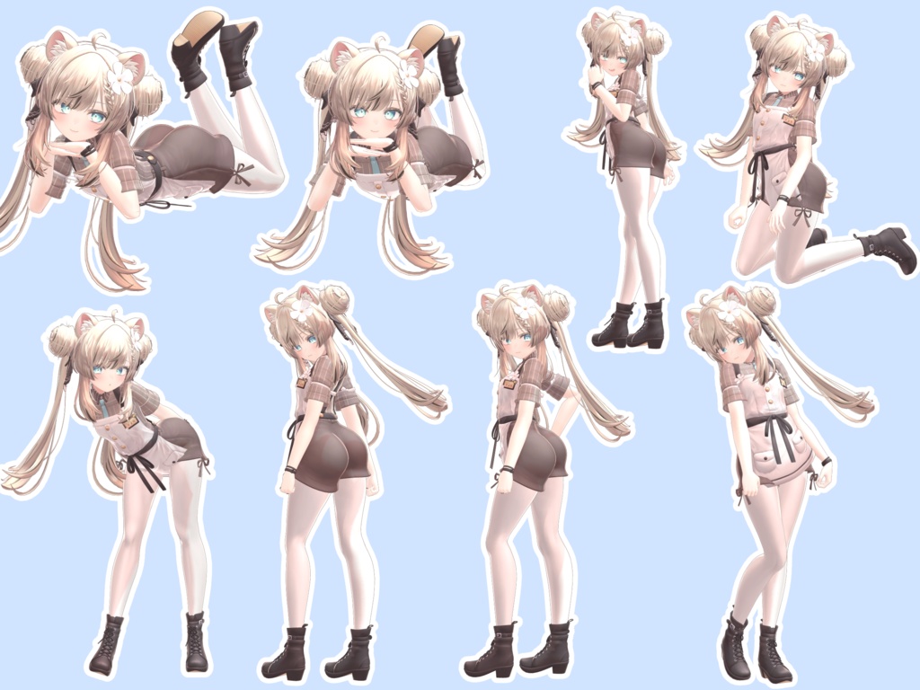 幅広く使える!ポーズアニメーション46種