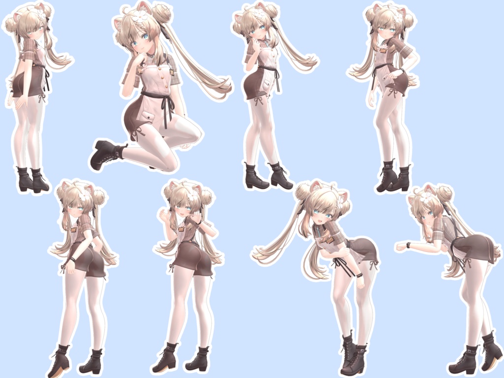 幅広く使える!ポーズアニメーション46種