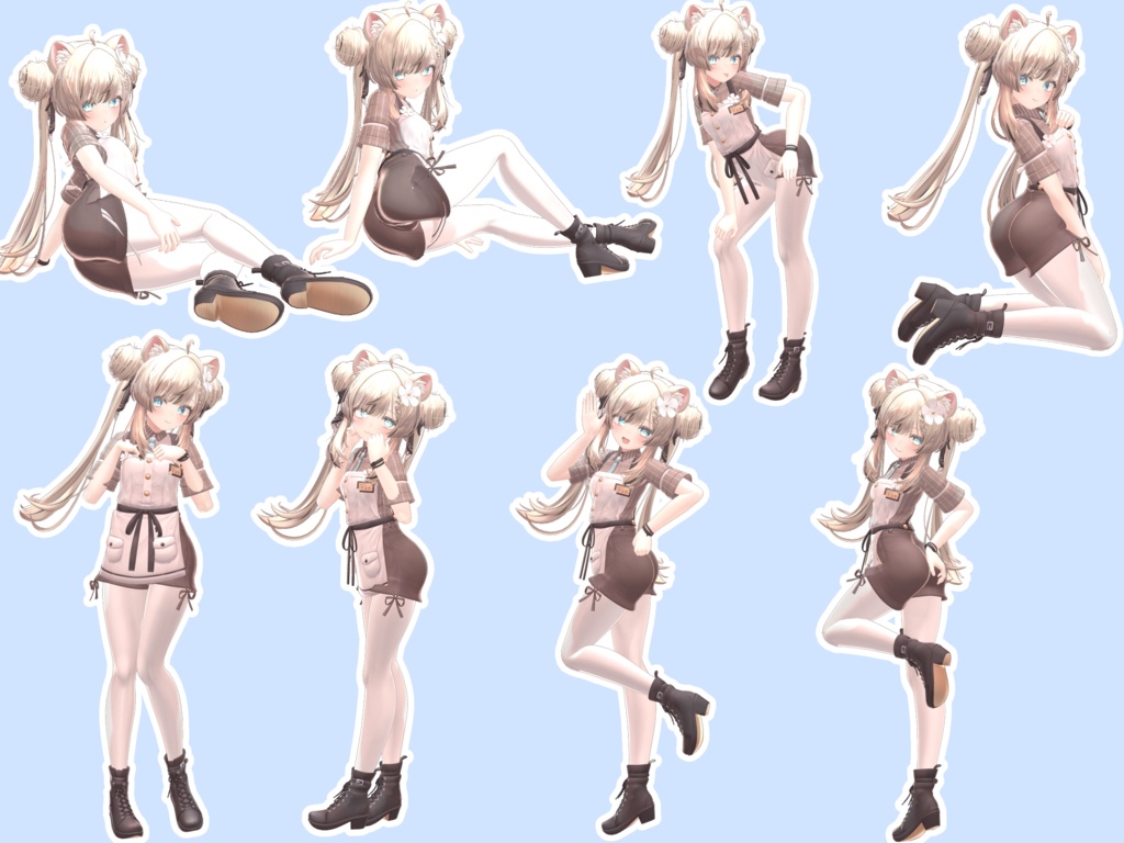 幅広く使える!ポーズアニメーション46種