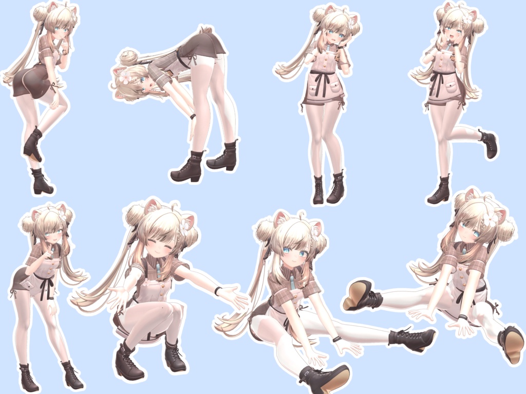 幅広く使える!ポーズアニメーション46種