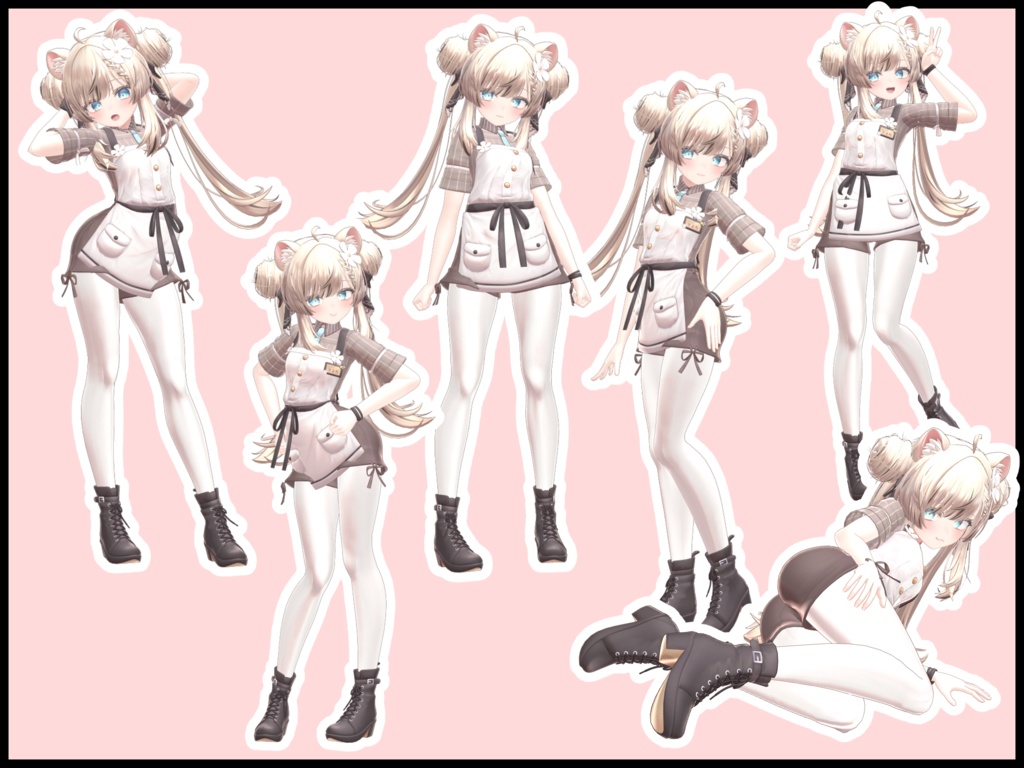 自撮り用ポーズアニメーション48種 ~焼肉~