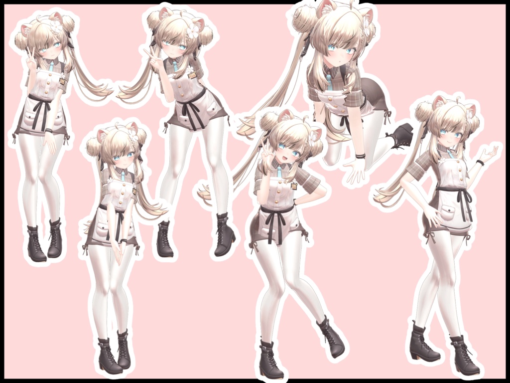 自撮り用ポーズアニメーション48種 ~焼肉~