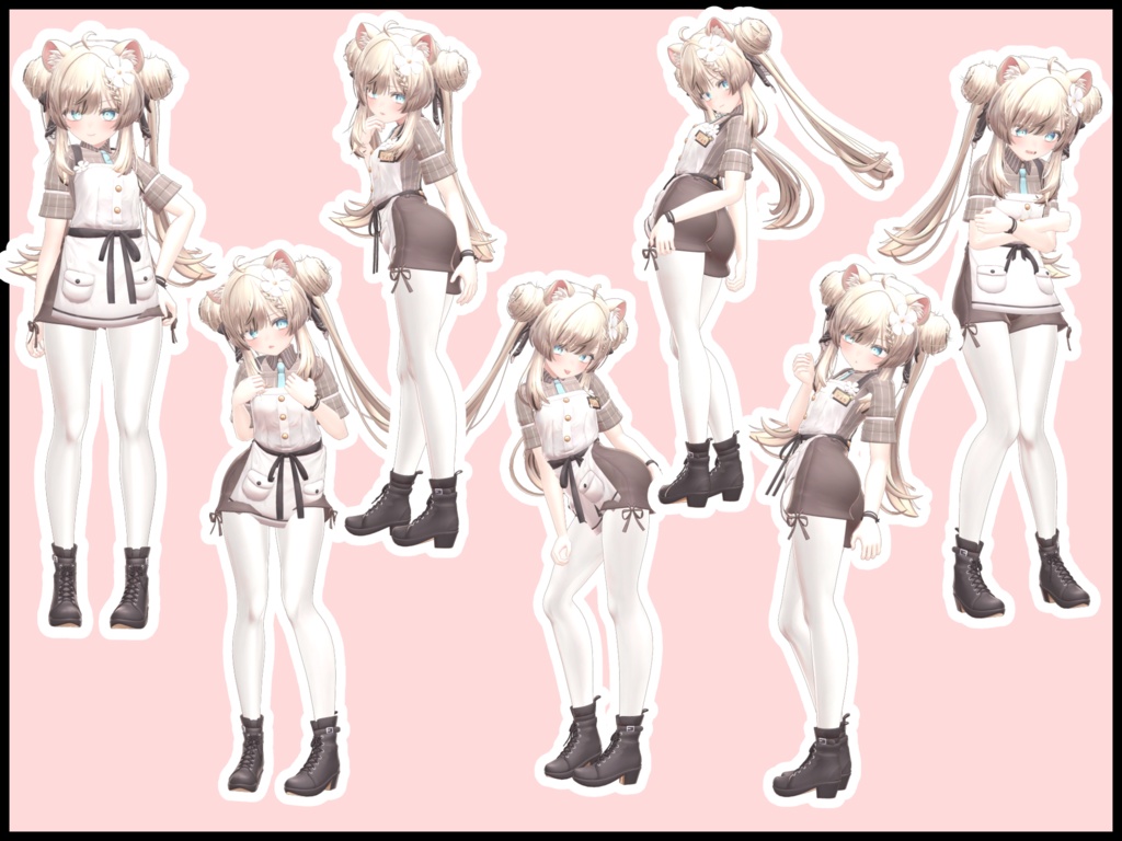 自撮り用ポーズアニメーション48種 ~焼肉~