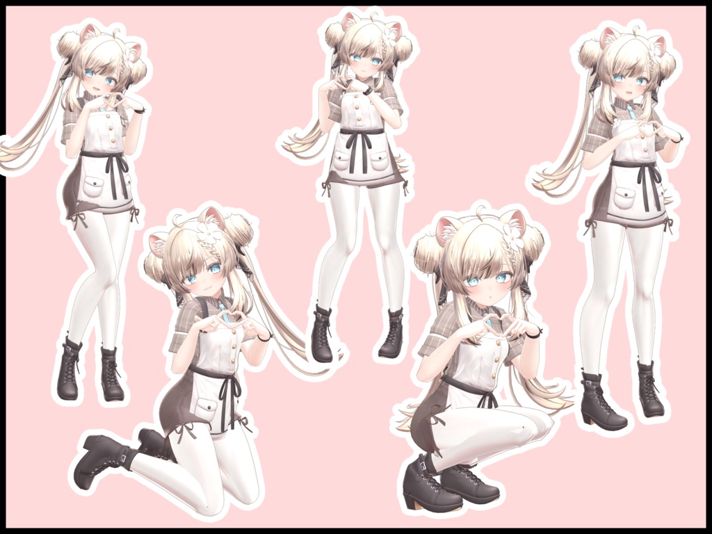 自撮り用ポーズアニメーション51種 ~LOVE&PEACE~