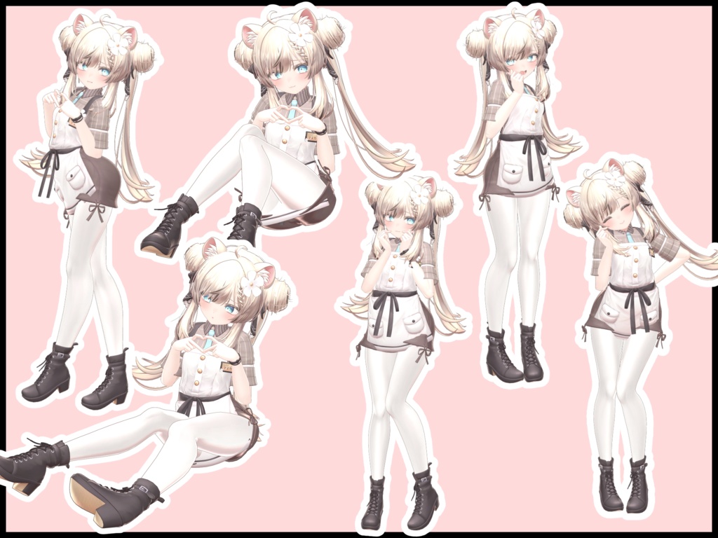 自撮り用ポーズアニメーション51種 ~LOVE&PEACE~