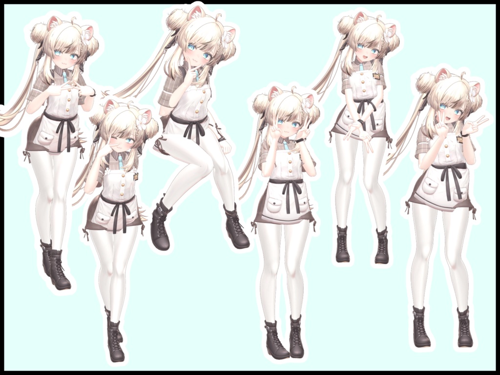 自撮り用ポーズアニメーション51種 ~LOVE&PEACE~