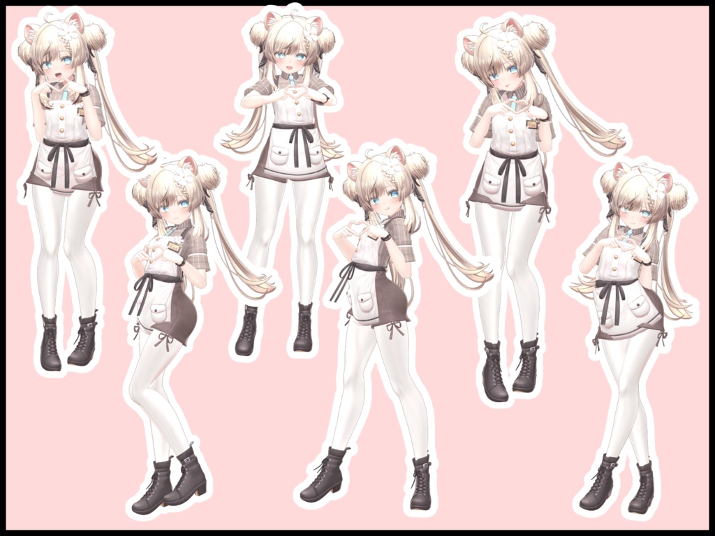 自撮り用ポーズアニメーション51種 ~LOVE&PEACE~