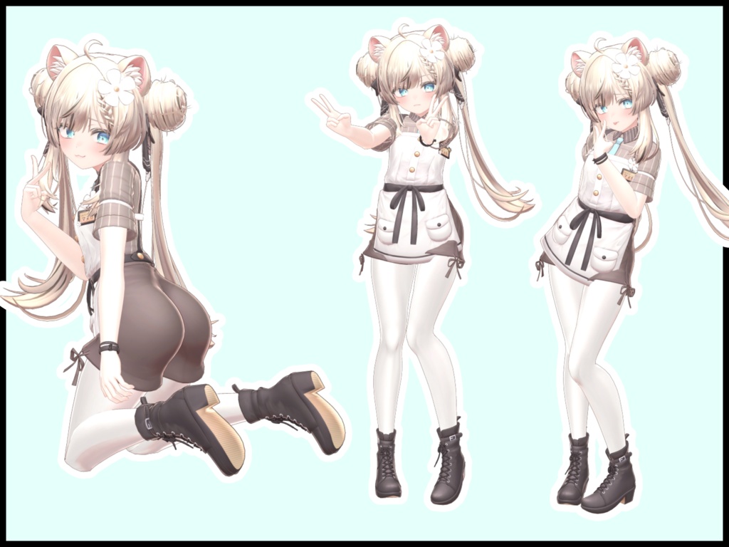 自撮り用ポーズアニメーション51種 ~LOVE&PEACE~