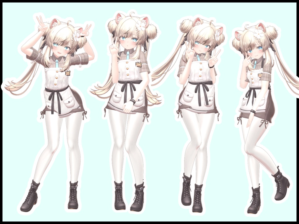 自撮り用ポーズアニメーション51種 ~LOVE&PEACE~